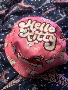 Hello Kitty Pink Graphic Bucket Hat